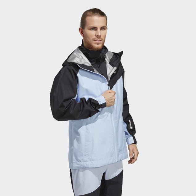 Chaqueta Impermeable Adidas Terrex Xperior Gore-tex Paclite Azul Amanecer