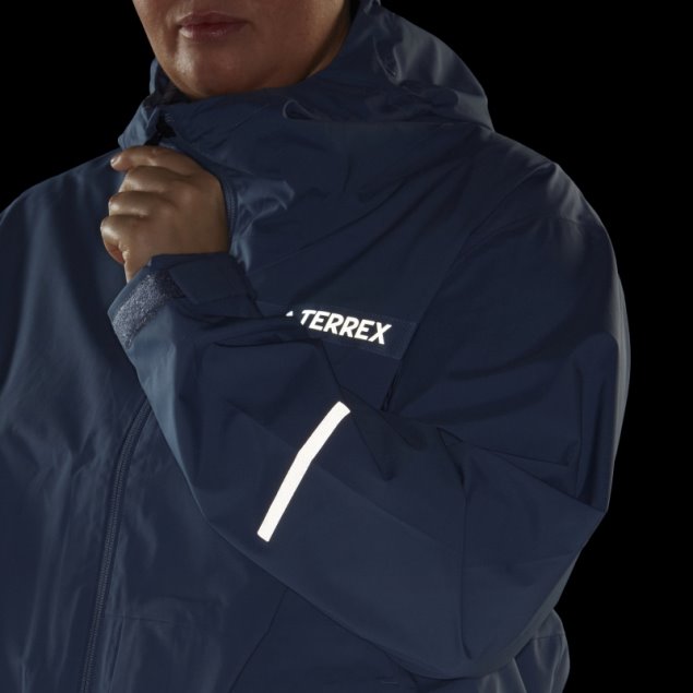 Chaqueta Impermeable Terrex Multi Rain.rdy De 2,5 Capas (talla Grande) Adidas Acero