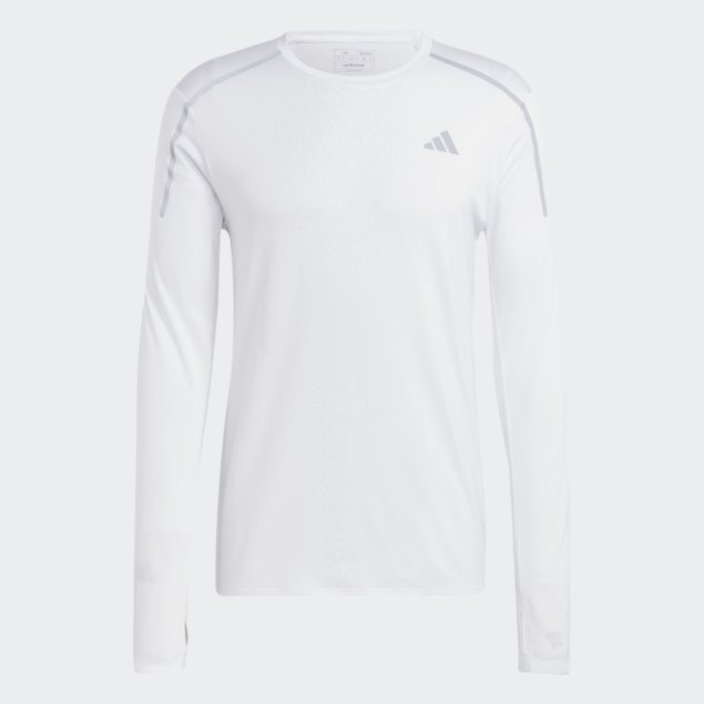 Camiseta De Running De Manga Larga Fast Adidas Blanca
