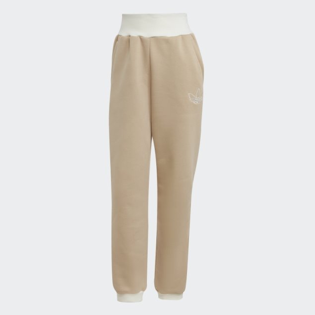 Joggers Bajos Adidas Beige