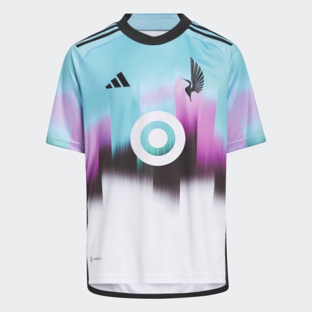 Elegante Camiseta Blanca Adidas Minnesota United Fc 23/24 Segunda Equipación