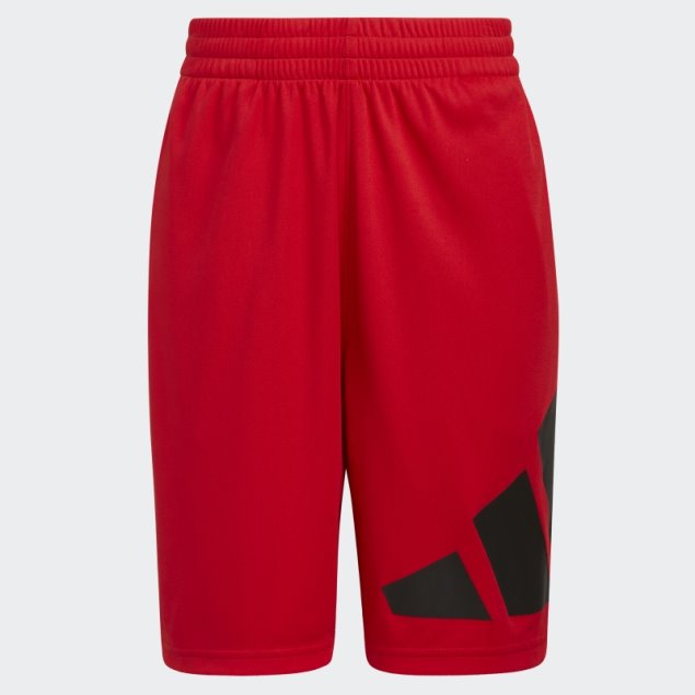 Adidas Shorts Con Logo Lateral Escarlata