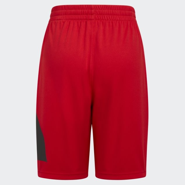 Adidas Shorts Con Logo Lateral Escarlata