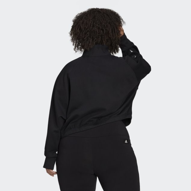 Sudadera Hyperglam Polar (tallas Grandes) Negro Adidas