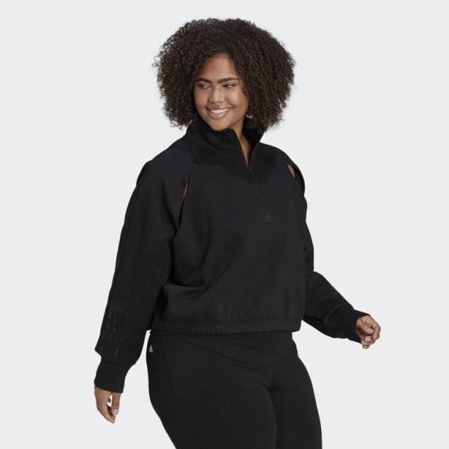 Sudadera Hyperglam Polar (tallas Grandes) Negro Adidas