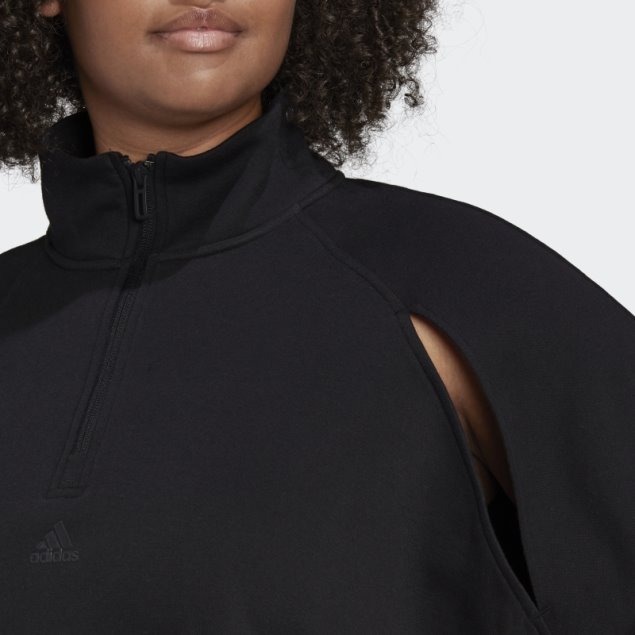 Sudadera Hyperglam Polar (tallas Grandes) Negro Adidas