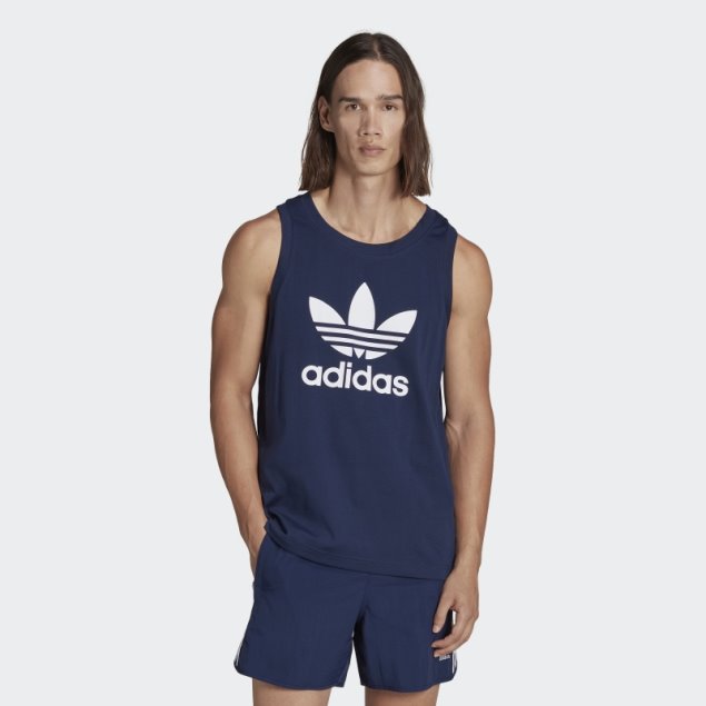 Camiseta Sin Mangas Adidas Adicolor Classics Trefoil Night Indigo