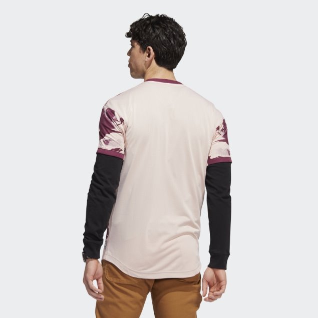 Camiseta Adidas Portland Timbers 22/23 Primera Equipación Rosa Vapor Auténtico