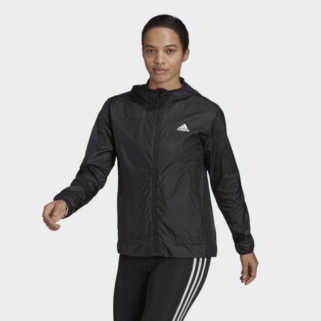 Cortavientos De Running Con Logo Aeroready Adidas Negro