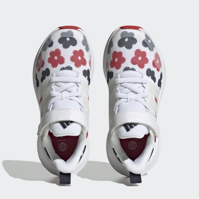 Adidas Fortarun 2.0 Cloudfoam Elastic Lace Top Strap Zapatos Zero Metalic