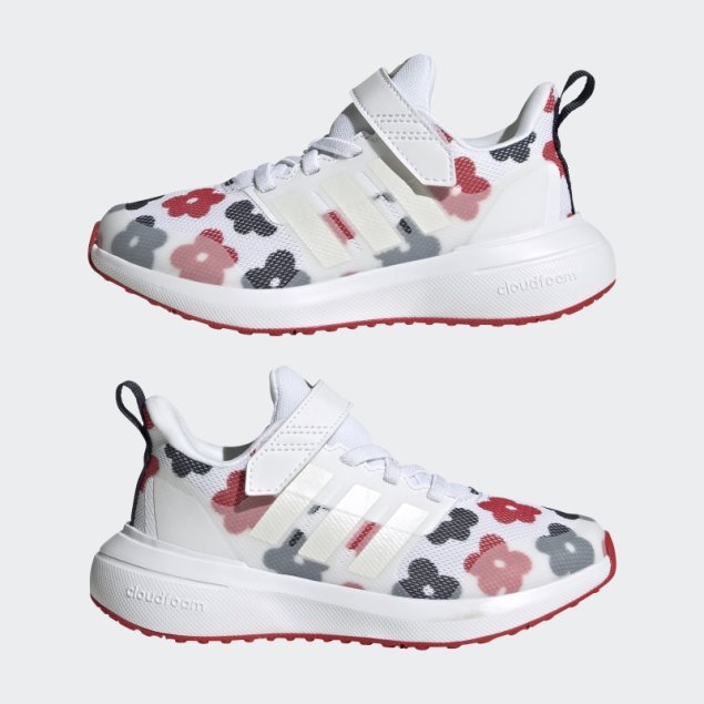 Adidas Fortarun 2.0 Cloudfoam Elastic Lace Top Strap Zapatos Zero Metalic