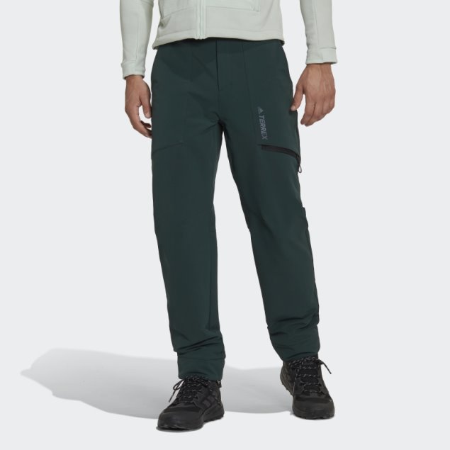 Pantalones De Chándal Verdes Adidas Terrex Yearound Soft Shell