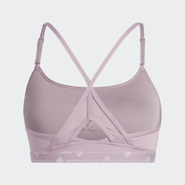 Sujetador Adidas Aeroreact Training Light-support Malva