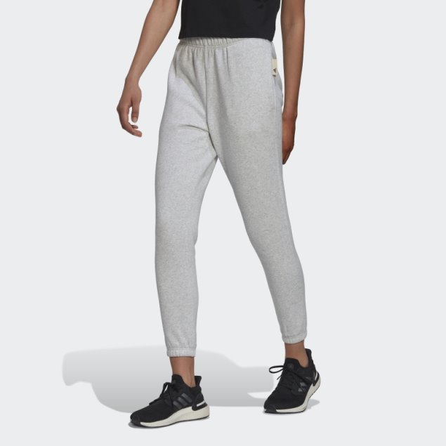 Pantalones De Corte Regular Studio Lounge Adidas Gris Claro Jaspeado