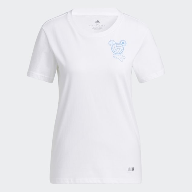 Adidas Camiseta Deportiva Disney Blanca