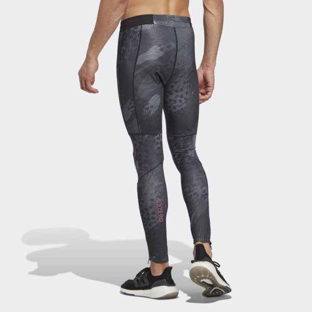 Adidas Adizero Saturday Leggins Largos Gris