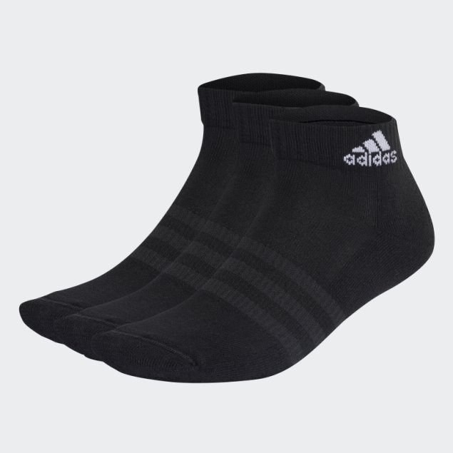 Calcetines Tobilleros Adidas Sportswear Acolchados Negros 3 Pares