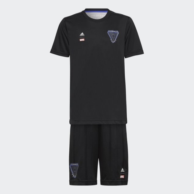 Negro Conjunto De Verano Adidas X Marvel Pantera Negra