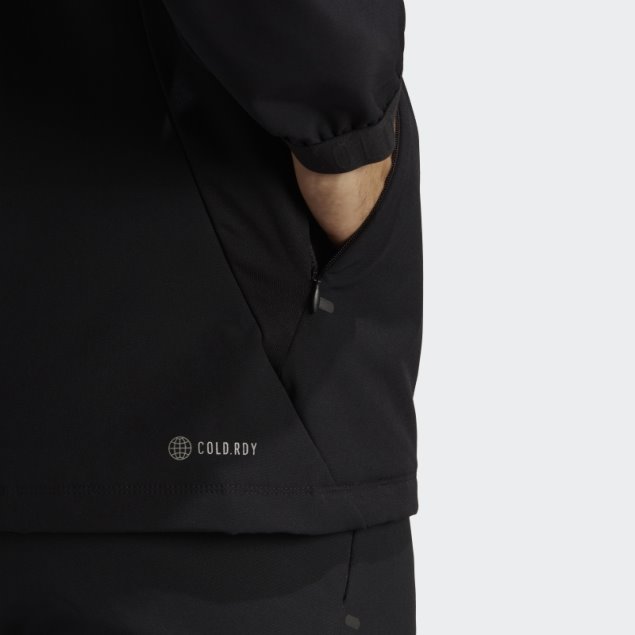 Adidas Sudadera Con Capucha Y Cremallera Completa Para Entrenamiento Cold.rdy