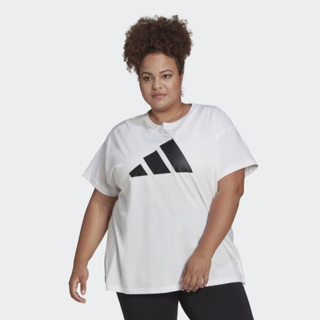 Adidas Sportswear Future Icons Logo Camiseta (talla Grande) Blanco Caliente