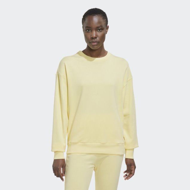 Sudadera Holgada Studio Lounge Amarilla Adidas