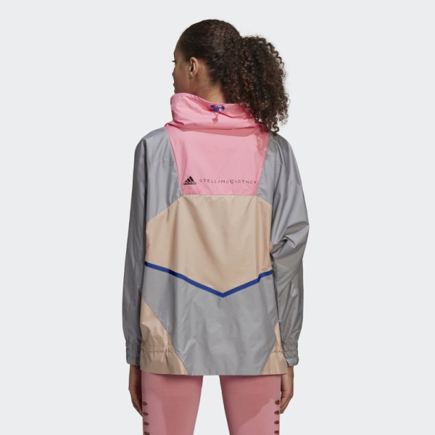 Adidas By Stella Mccartney Sportswear Chaqueta Con Media Cremallera Onix Luz Moda