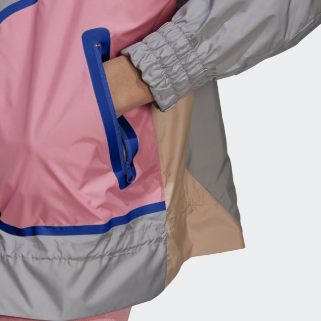 Adidas By Stella Mccartney Sportswear Chaqueta Con Media Cremallera Onix Luz Moda