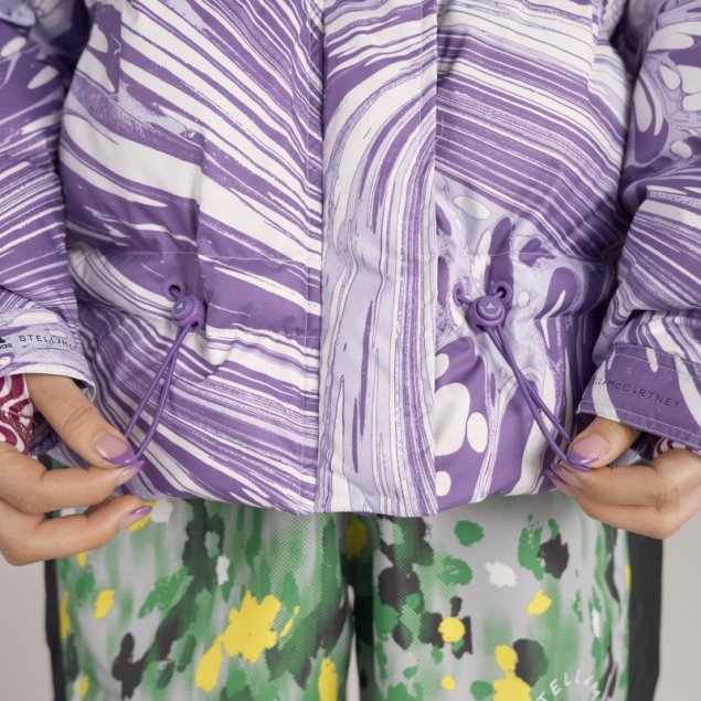 Blanco Adidas By Stella Mccartney Chaqueta De Invierno Acolchada Estampada Moda