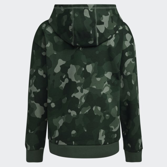 Sudadera Con Capucha Y Estampado De Camuflaje Verde óxido De Adidas