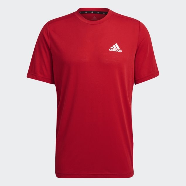 Camiseta Adidas Aeroready Escarlata Diseñada Para Moverse Feelready Sport