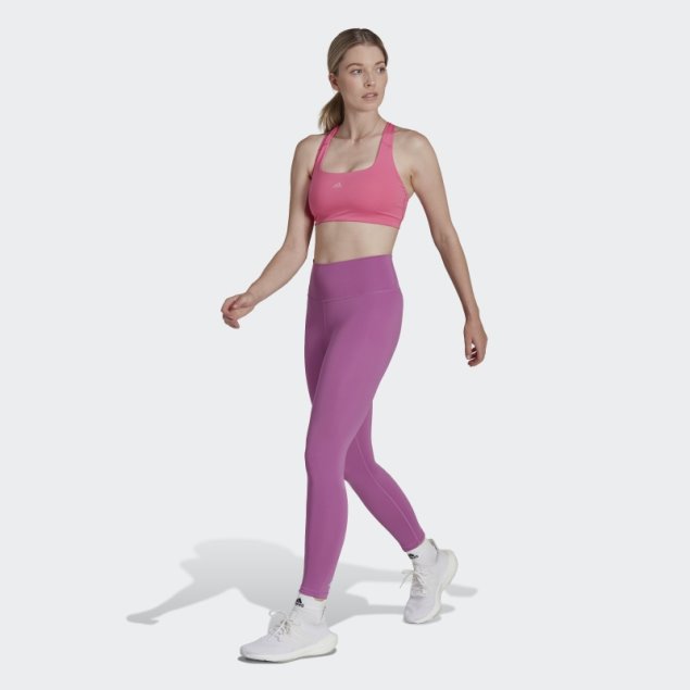 Leggings De Entrenamiento Optime 7/8 Adidas Lila