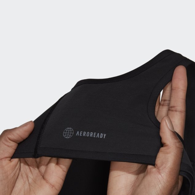 Sujetador Adidas Fastimpact Luxe Run High-support Negro