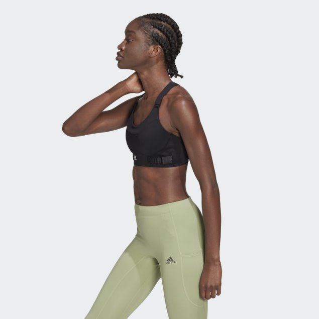 Sujetador Adidas Fastimpact Luxe Run High-support Negro
