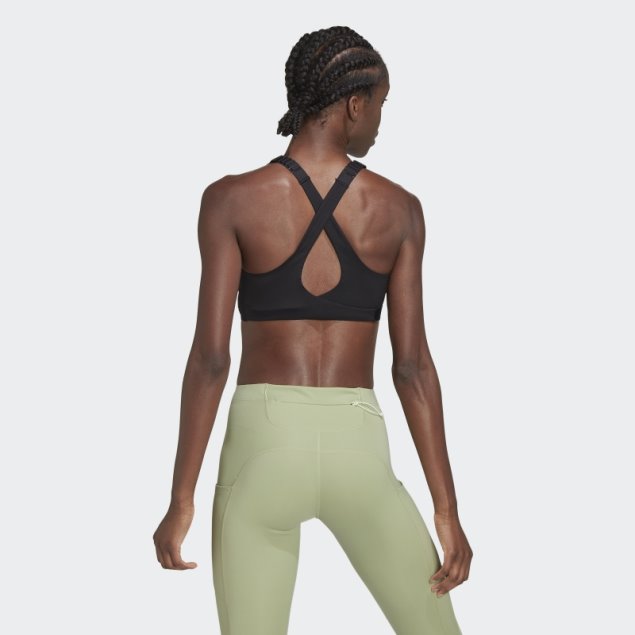 Sujetador Adidas Fastimpact Luxe Run High-support Negro