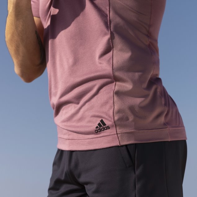 Camiseta Entrenamiento Yoga Adidas Burdeos