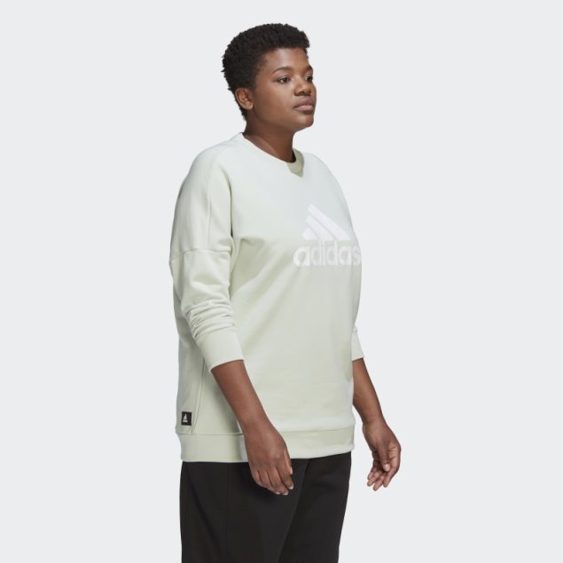 Sudadera Iconos Futuro Logo De Sport (tallas Grandes) Verde Adidas