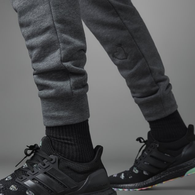 Adidas Pantalón Gris Oscuro Jaspeado Día De San Valentín Moda