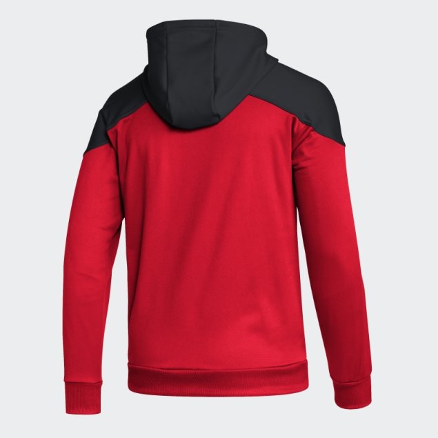 Adidas Blackhawks Pullover Sudadera Con Capucha Rojo