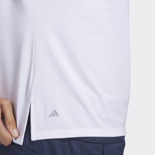 Polo Adidas Blanco Melange Go-to Jaspeado