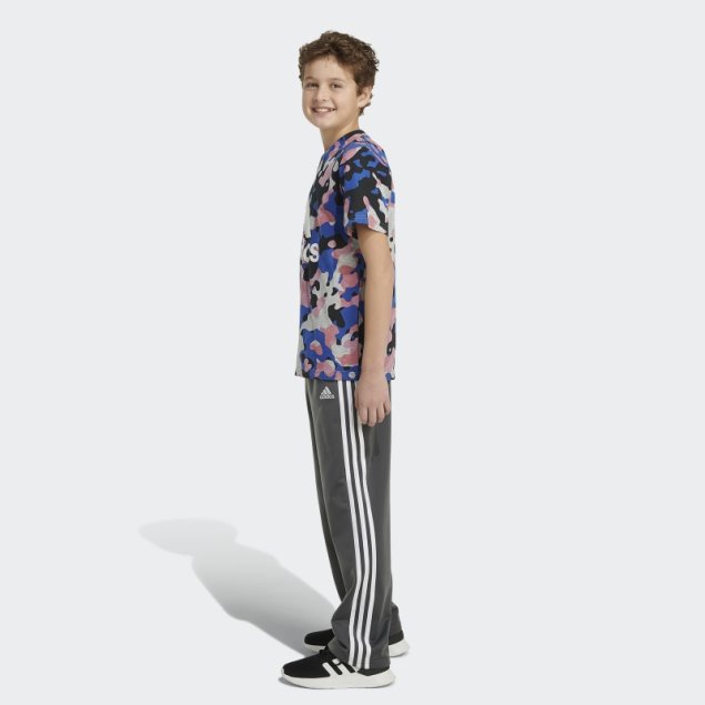 Camiseta Adidas Core Camo Allover Print Manga Corta Gris Medio