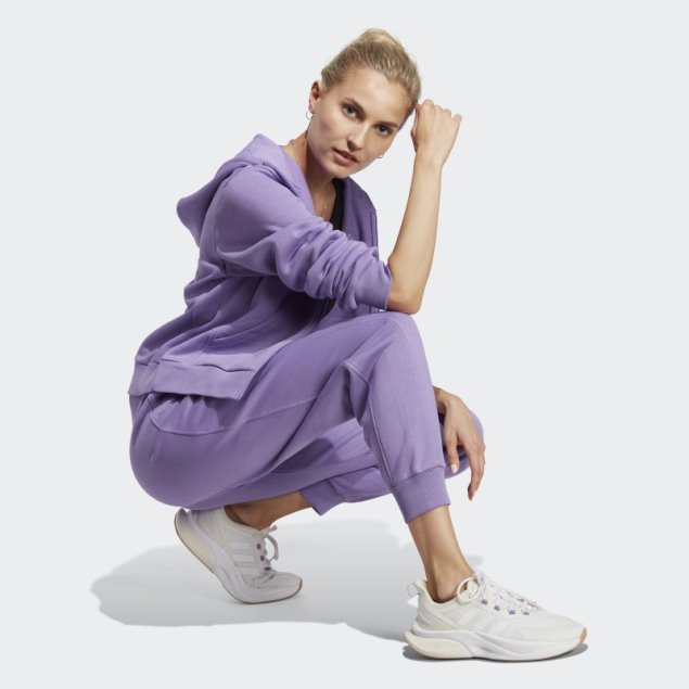 Adidas Sudadera Con Capucha Y Cremallera Completa Violeta All Szn