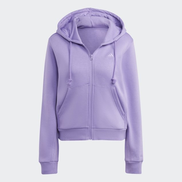 Adidas Sudadera Con Capucha Y Cremallera Completa Violeta All Szn