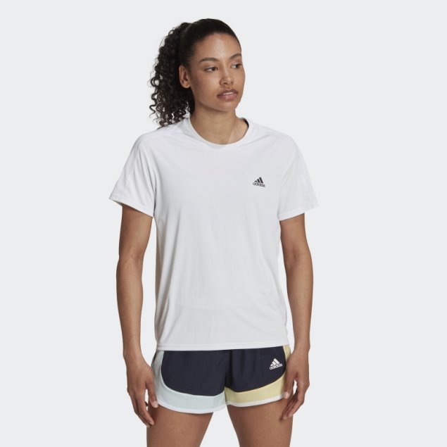 Camiseta Blanca Adidas Run It Running