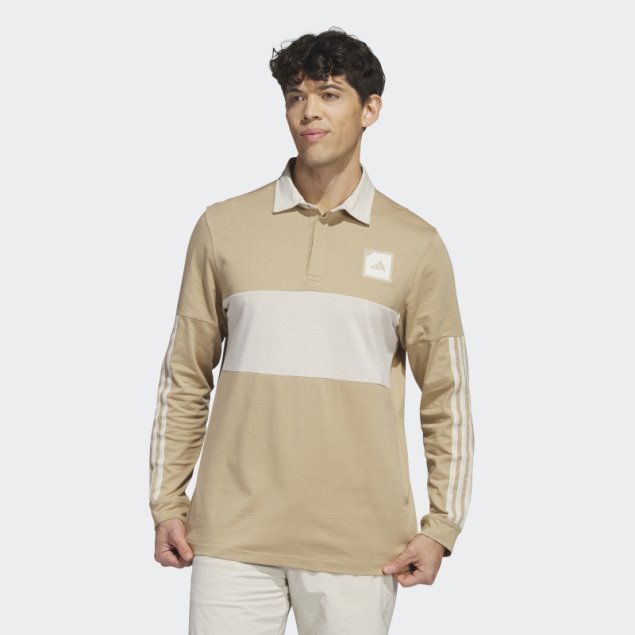 Adidas Adicross Polo De Golf De Manga Larga Cáñamo