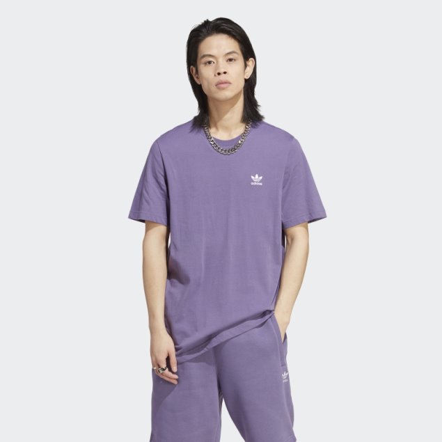 Camiseta Adidas Trefoil Essentials Violeta Tech