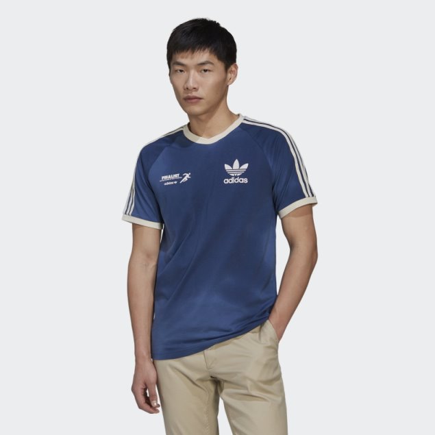 Camiseta De 3 Rayas Mellow Ride Club Con Gráficos Azul Marino Adidas