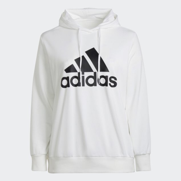 Sudadera Con Capucha Essentials Logo (tallas Grandes) Adidas Blanco