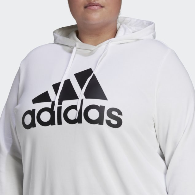 Sudadera Con Capucha Essentials Logo (tallas Grandes) Adidas Blanco