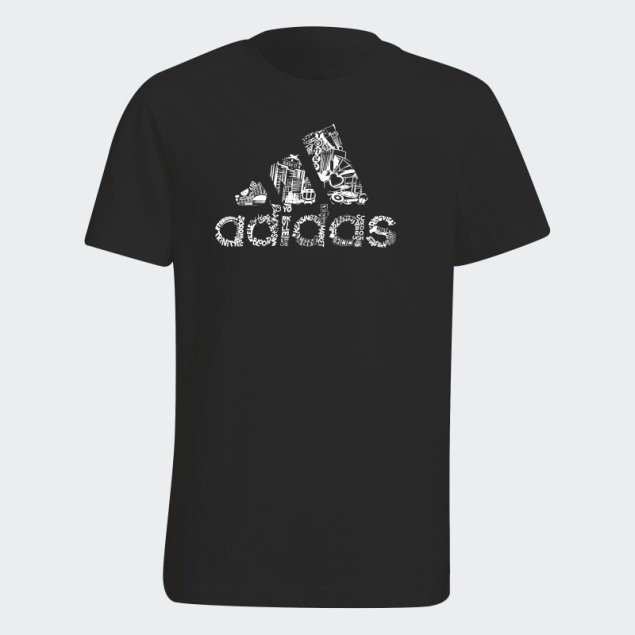 Badge Of Sport Playera Juvenil Negra Adidas