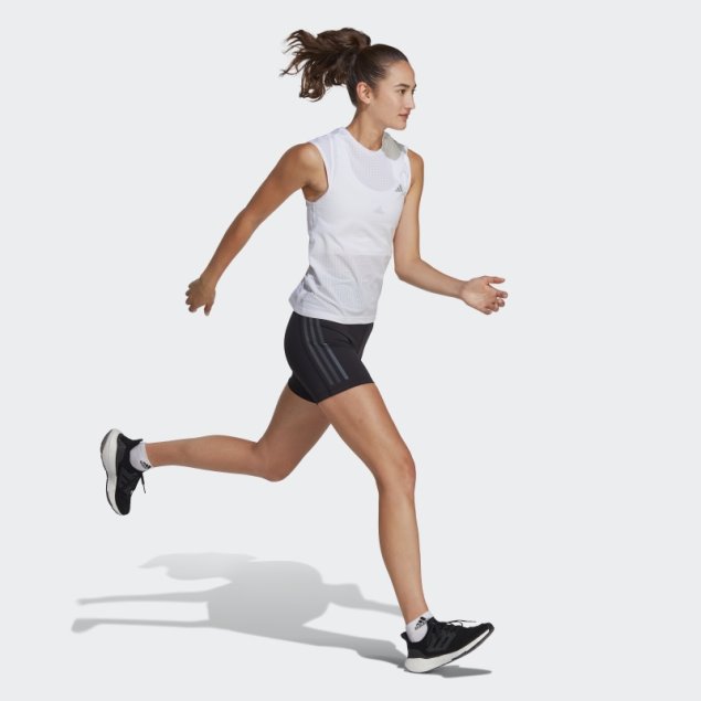 Leggings Cortos Negros De 5 Pulgadas Con 3 Rayas Dailyrun De Adidas